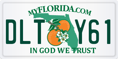 FL license plate DLTY61