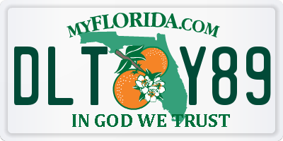 FL license plate DLTY89