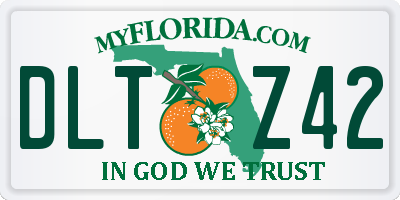 FL license plate DLTZ42
