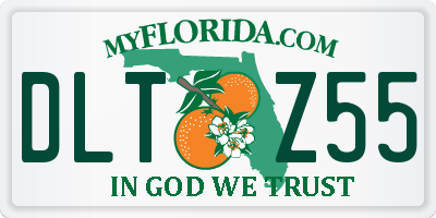 FL license plate DLTZ55