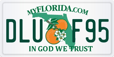 FL license plate DLUF95