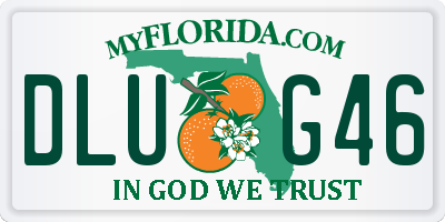 FL license plate DLUG46