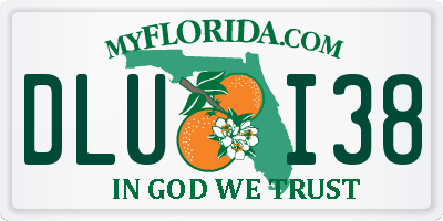 FL license plate DLUI38