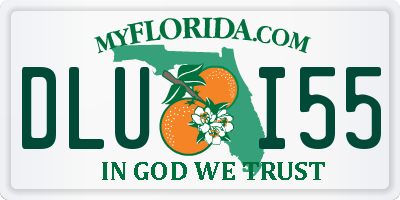 FL license plate DLUI55