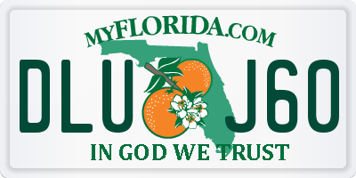 FL license plate DLUJ60