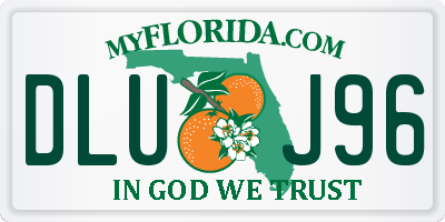 FL license plate DLUJ96