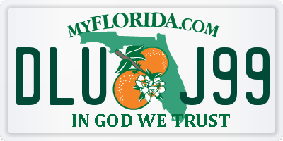FL license plate DLUJ99