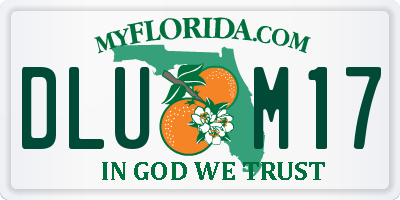 FL license plate DLUM17