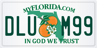 FL license plate DLUM99