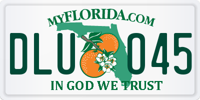 FL license plate DLUO45