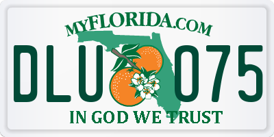 FL license plate DLUO75