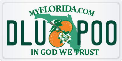 FL license plate DLUP00