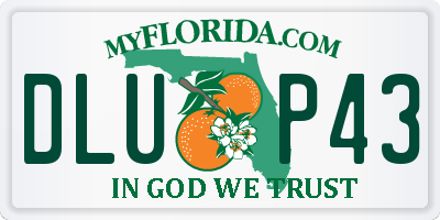 FL license plate DLUP43