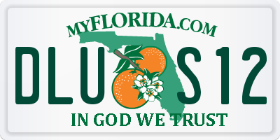 FL license plate DLUS12
