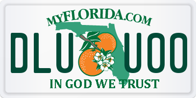 FL license plate DLUU00