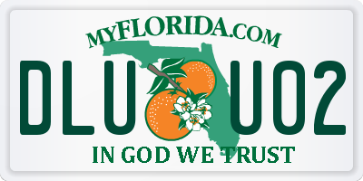 FL license plate DLUU02