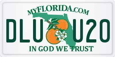 FL license plate DLUU20