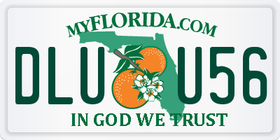 FL license plate DLUU56
