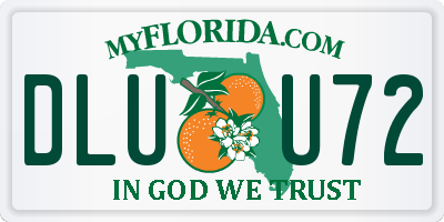 FL license plate DLUU72