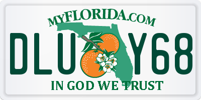 FL license plate DLUY68