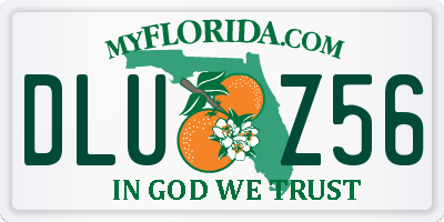 FL license plate DLUZ56