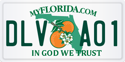 FL license plate DLVA01