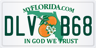 FL license plate DLVB68