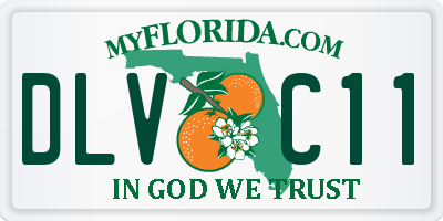 FL license plate DLVC11