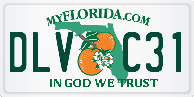 FL license plate DLVC31