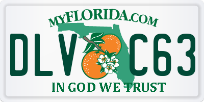 FL license plate DLVC63