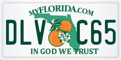 FL license plate DLVC65