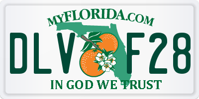 FL license plate DLVF28