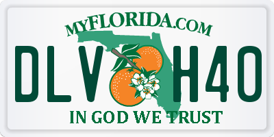 FL license plate DLVH40