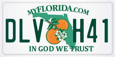 FL license plate DLVH41