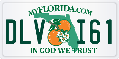FL license plate DLVI61