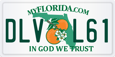 FL license plate DLVL61