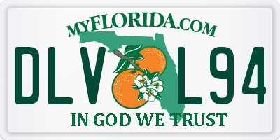FL license plate DLVL94
