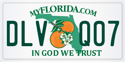 FL license plate DLVQ07