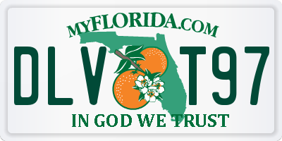 FL license plate DLVT97