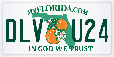 FL license plate DLVU24