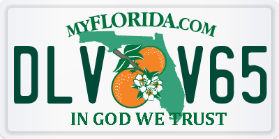 FL license plate DLVV65