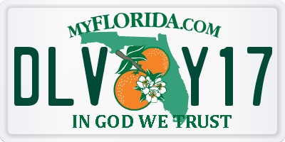 FL license plate DLVY17