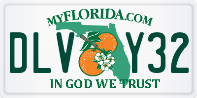 FL license plate DLVY32