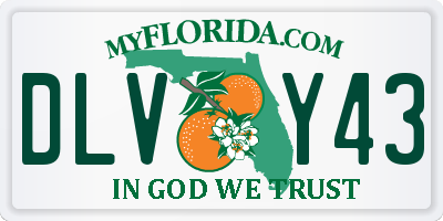 FL license plate DLVY43