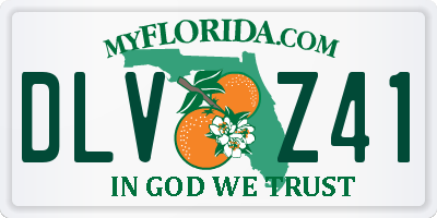FL license plate DLVZ41