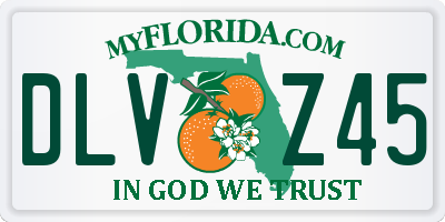 FL license plate DLVZ45