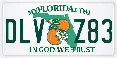 FL license plate DLVZ83