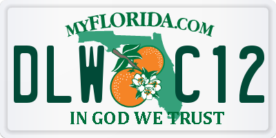 FL license plate DLWC12