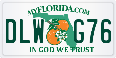 FL license plate DLWG76