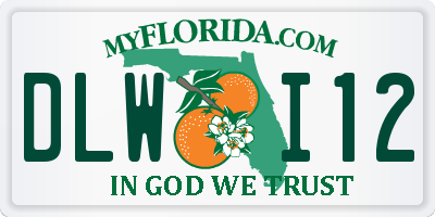 FL license plate DLWI12